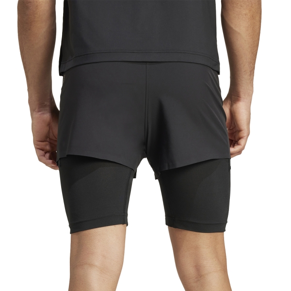 adidas HEAT.RDY HIIT 2 In 1 3in Shorts - Black