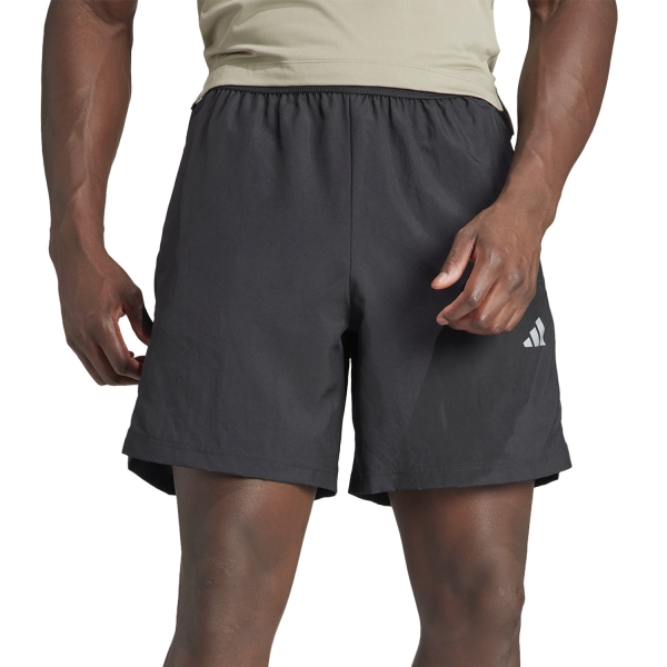 Pantalones Cortos Training Hombre adidas Gym+ Woven 7in Shorts  Black IP44677in