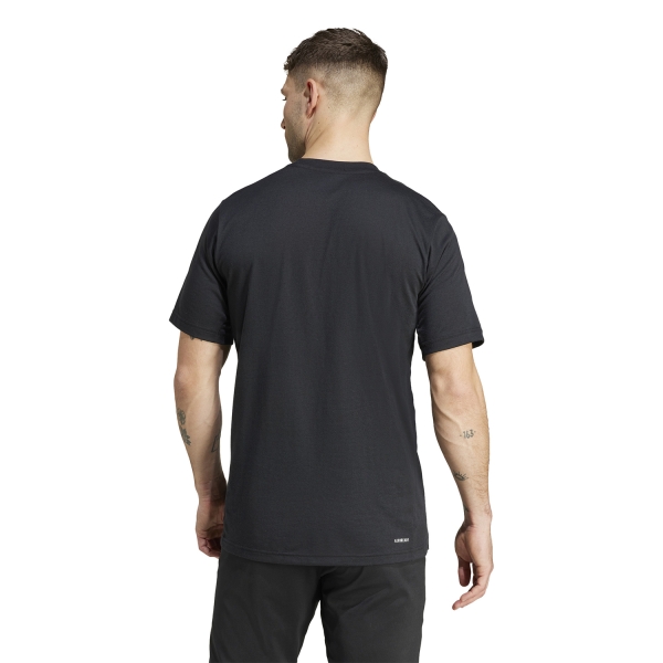 adidas Camo Big Logo T-Shirt - Black