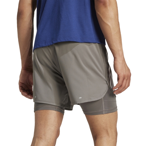 adidas OTR 2 in 1 5in Shorts - Charcoal