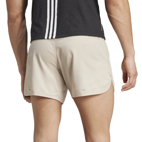 adidas OTR 3 Stripes 5in Pantaloncini - Wonder Beige/Pulse Lime