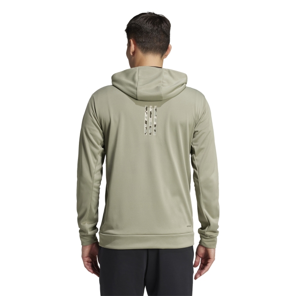 adidas Essentials Camo Hoodie - Silver Pebble