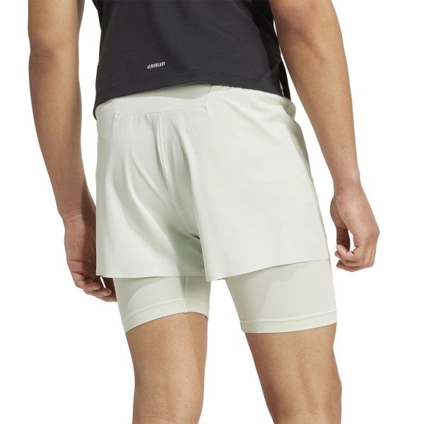 adidas HEAT.RDY HIIT 2 In 1 3in Shorts - Linen Green