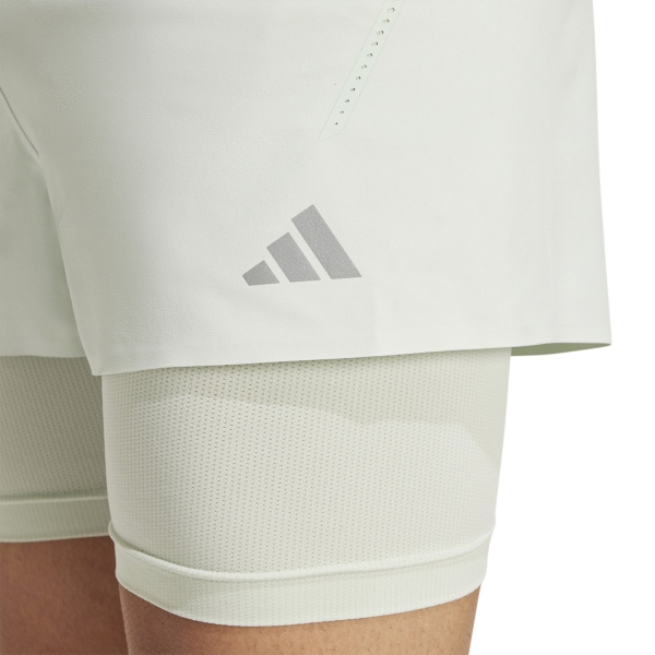 adidas HEAT.RDY HIIT 2 In 1 3in Shorts - Linen Green
