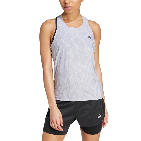 Women's Running Tank adidas adidas Ultimate HEAT.RDY Tank  Halo Silver  Halo Silver 