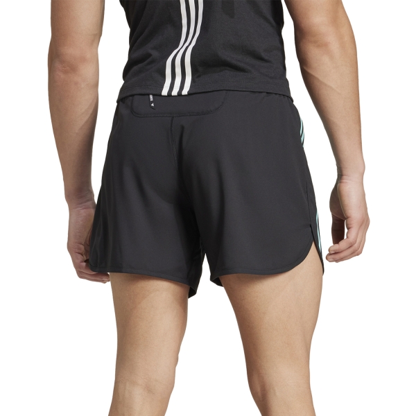 adidas OTR 3 Stripes 5in Shorts - Black/Aqua