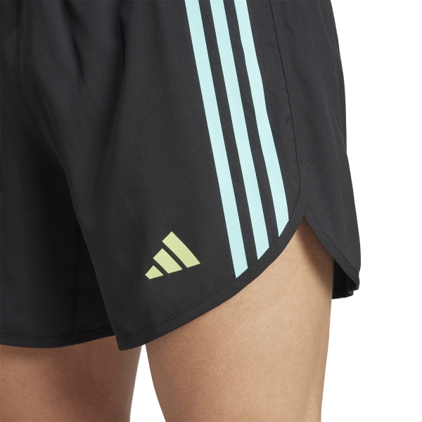 adidas OTR 3 Stripes 5in Shorts - Black/Aqua
