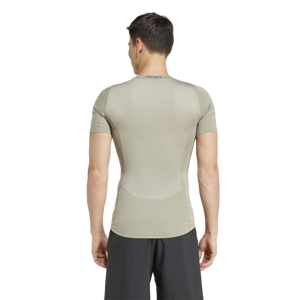 adidas TechFIT T-Shirt - Silver Pebble