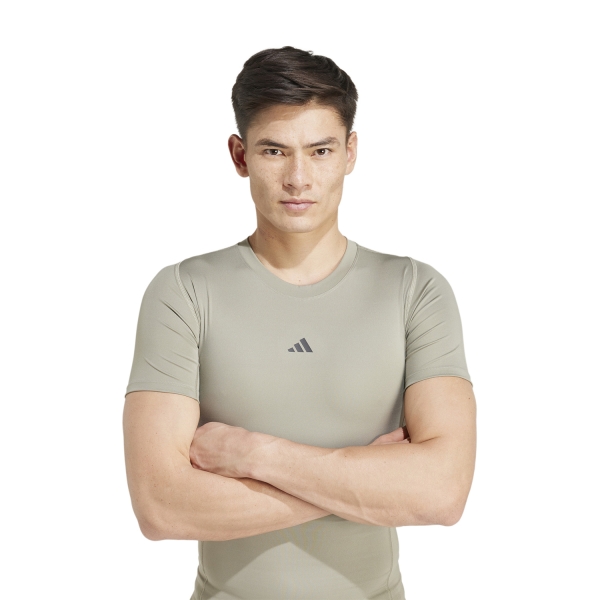 adidas TechFIT T-Shirt - Silver Pebble