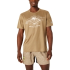 Asics Fujitrail Logo Camiseta - Pepper/Feather Grey/Oatmeal