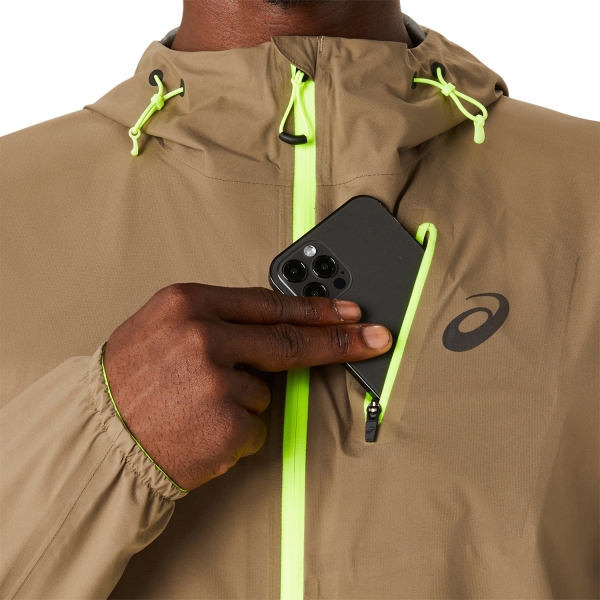 Asics Fujitrail Waterproof Giacca - Pepper