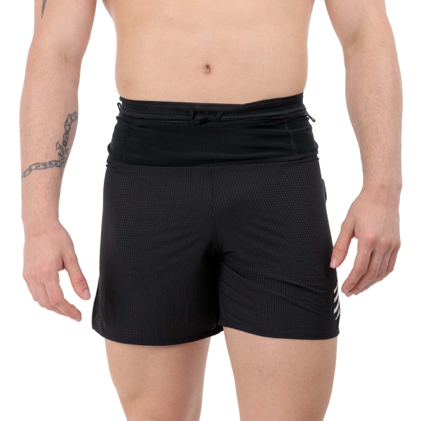 Pantalone cortos Running Hombre Compressport Trail Racing 6in Shorts  Black ASHM3739000