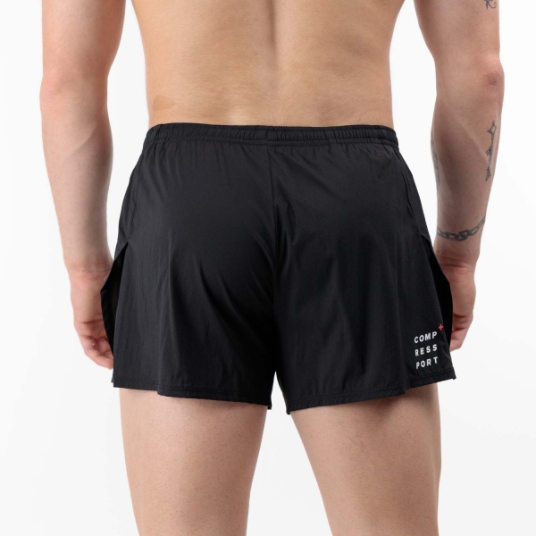 Compressport Racing Split 4in Shorts - Black