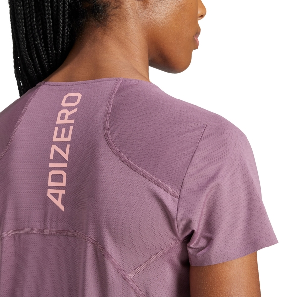 adidas adizero AREOREADY Logo Maglietta - Shadow Fig