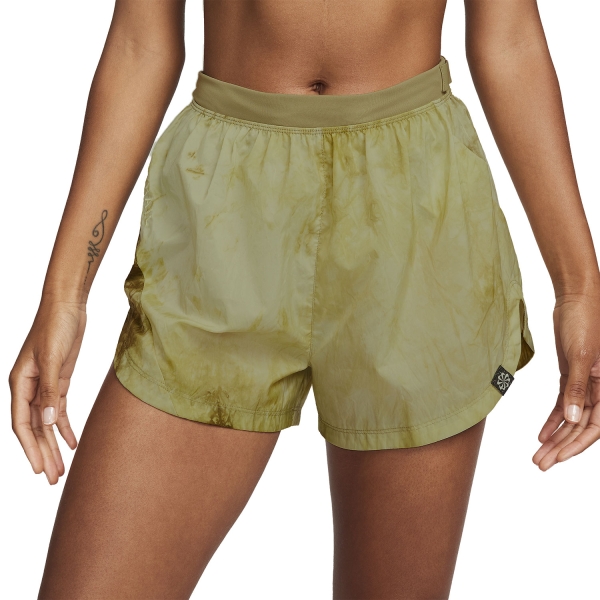 Women's Running Shorts Nike Nike DriFIT Repel 3in Shorts  Neutral Olive/Luminous Green  Neutral Olive/Luminous Green 