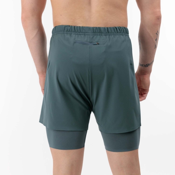 Odlo Zeroweight 2 In 1 5in Shorts - Dark Slate