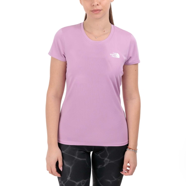 Women's Running T-Shirts The North Face Reaxion Amp TShirt  Mineral Purple NF00CE0TPO2