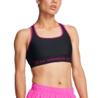 Under Armour Crossback Mid Sujetador Deportivo - Black/Rebel Pink