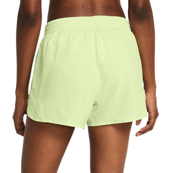 Under Armour Fly By 4in Pantaloncini - Retro Green/Reflective