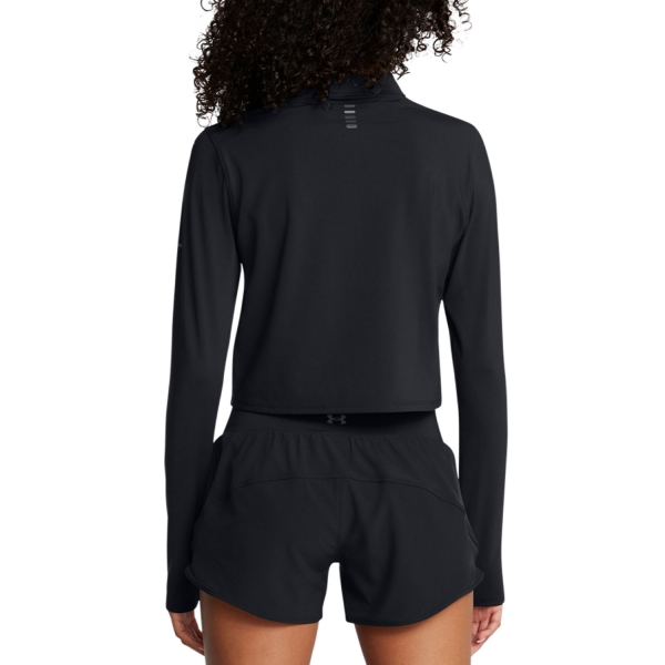 Under Armour Launch Elite Crop Maglia - Black