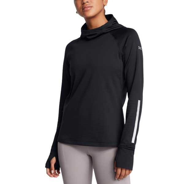 Felpe Running Donna Under Armour Launch Balaclava Felpa  Black 13863500001