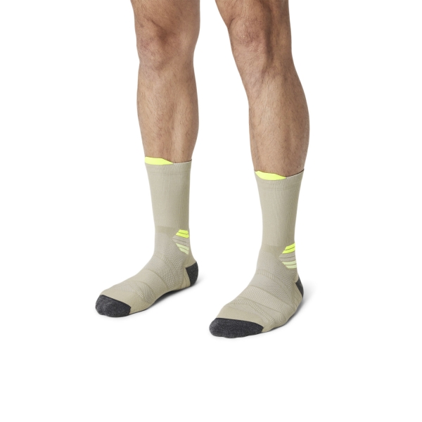 Asics Fujitrail Socks - Pepper/Safety Yellow