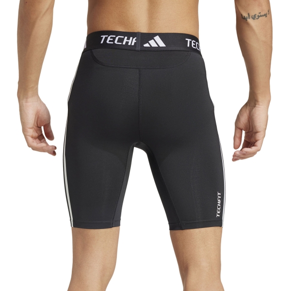 adidas Techfit Compression 3 Stripes 7in Mallas Cortas - Black