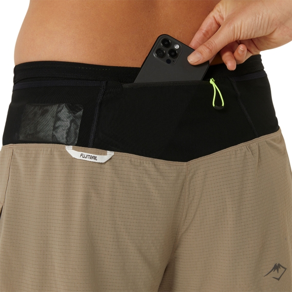 Asics Fujitrail 2 in 1 3in Shorts - Pepper/Performance Black