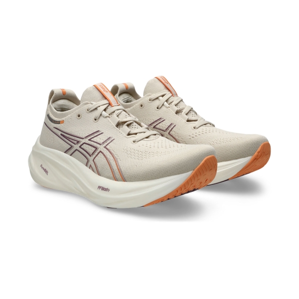 Asics Gel Nimbus 26 - Oatmeal/Faded Orange