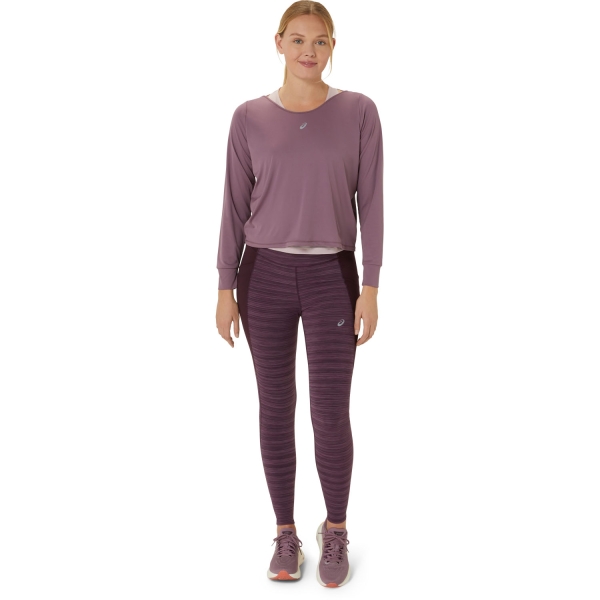 Asics Nagino Tights - Dark Aubergine Heather