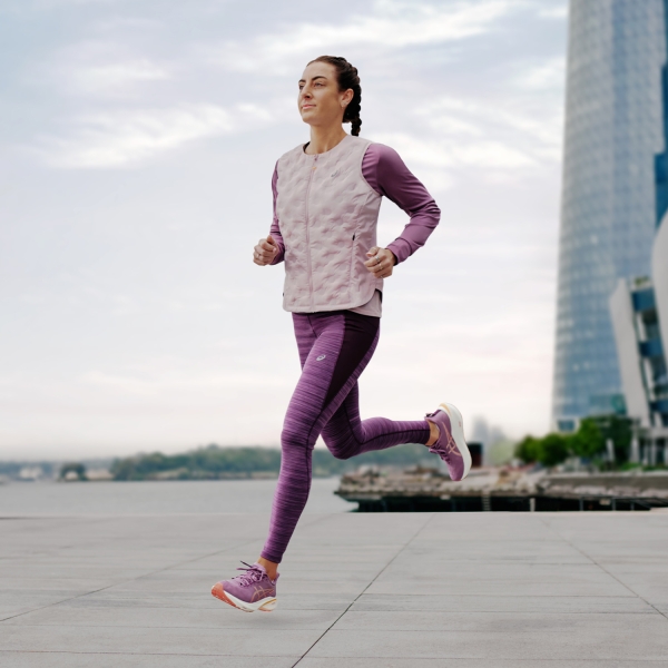 Asics Nagino Tights - Dark Aubergine Heather