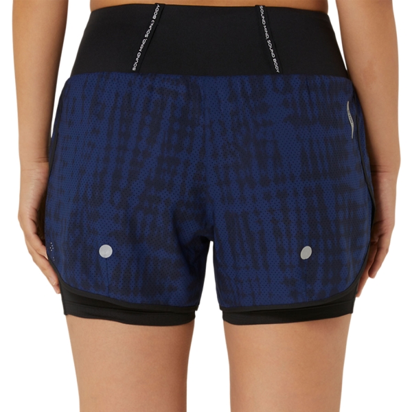 Asics Road All Over Print 2 in 1 3.5in Pantaloncini - Midnight