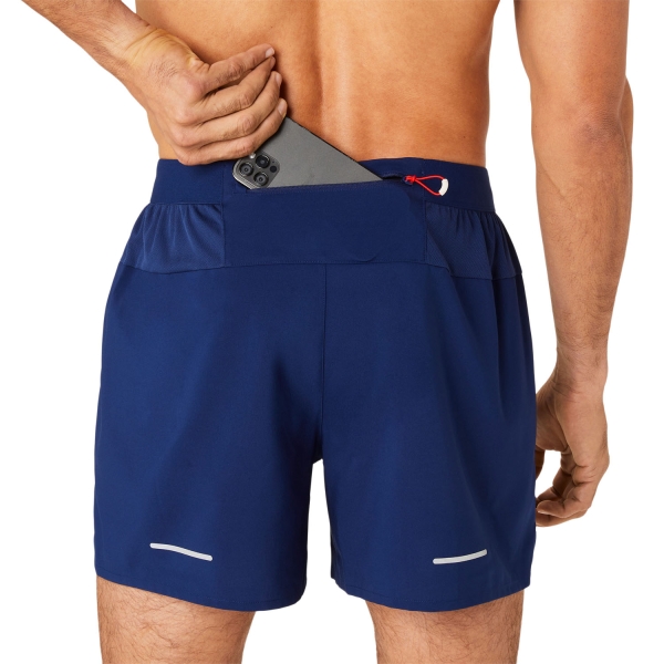 Asics Road 2 in 1 5in Pantaloncini - Blue Expanse/Birch