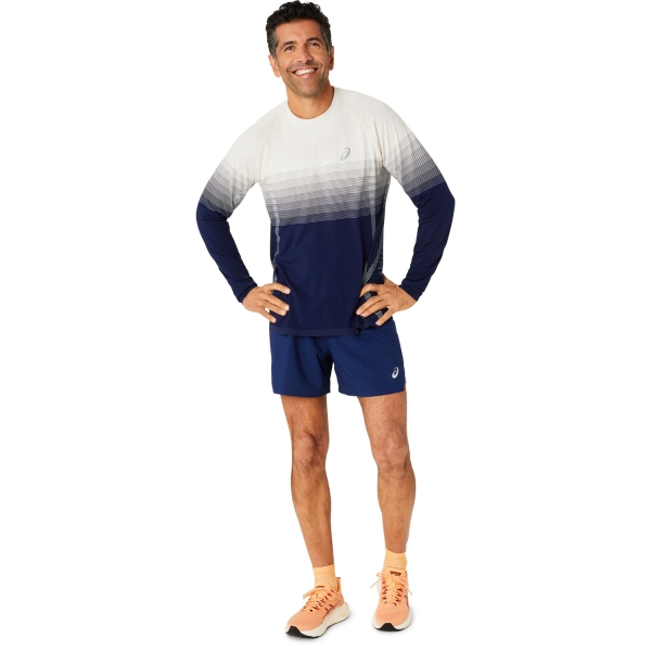 Asics Road 2 in 1 5in Pantaloncini - Blue Expanse/Birch