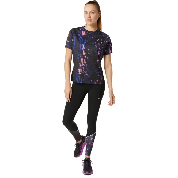 Asics Road Lite-Show Maglietta - Performance Black/Bold Magenta