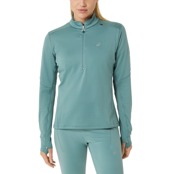 Maglia Running Donna Asics Road Winter Logo Maglia  Celadon 2012D068300