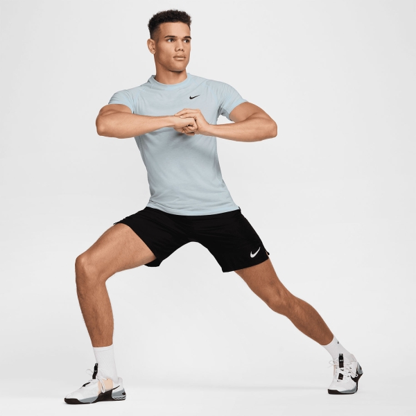 Nike Dri-FIT Flex Rep Camiseta - Glacier Blue/Black