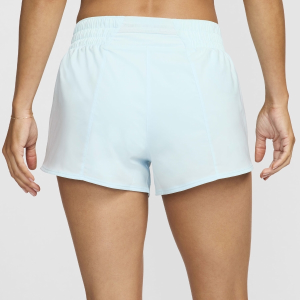 Nike One Swoosh Logo 3in Shorts - Glacier Blue/Aster Pink
