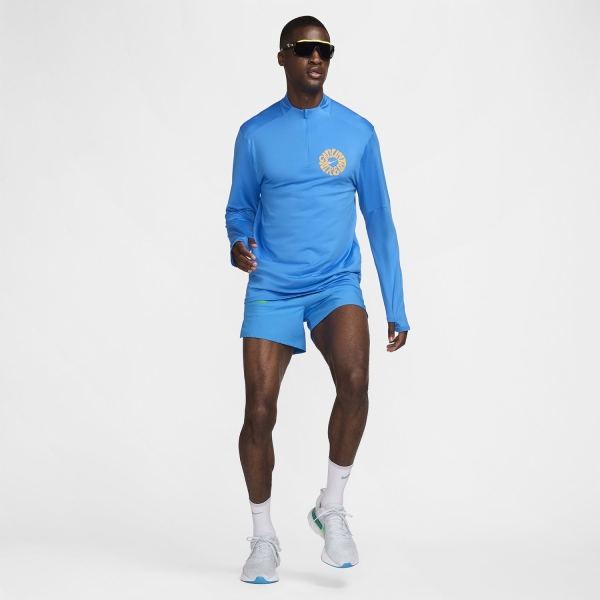 Nike Element Run Energy Shirt - Light Photo Blue/Summit White