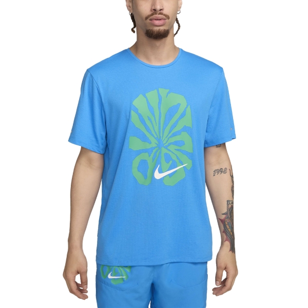 Maglietta Running Uomo Nike Nike Rise 365 Run Energy Maglietta  LT Photo Blue/Summit White  LT Photo Blue/Summit White 