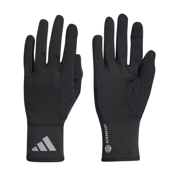 Running gloves adidas AEROREADY Gloves  Black/Reflective Silver HT3904