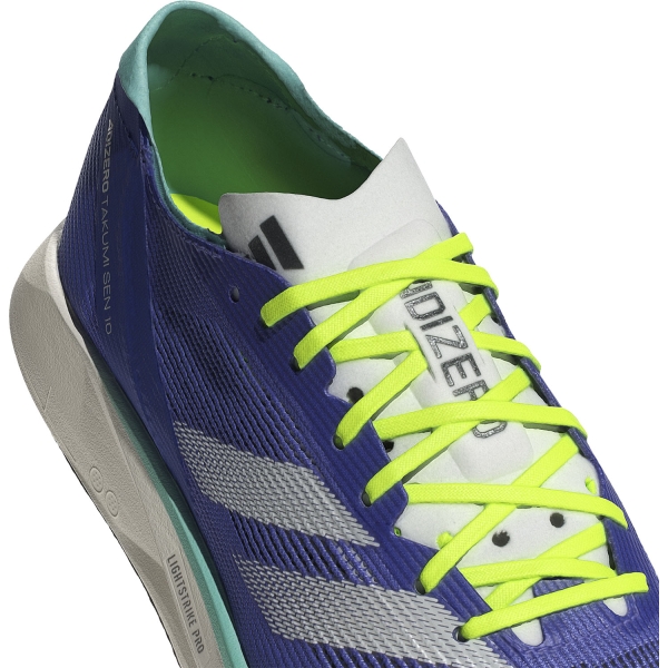 adidas adizero Takumi Sen 10 - Cobalt Blue/Zero Metalic/Lucid Lemon