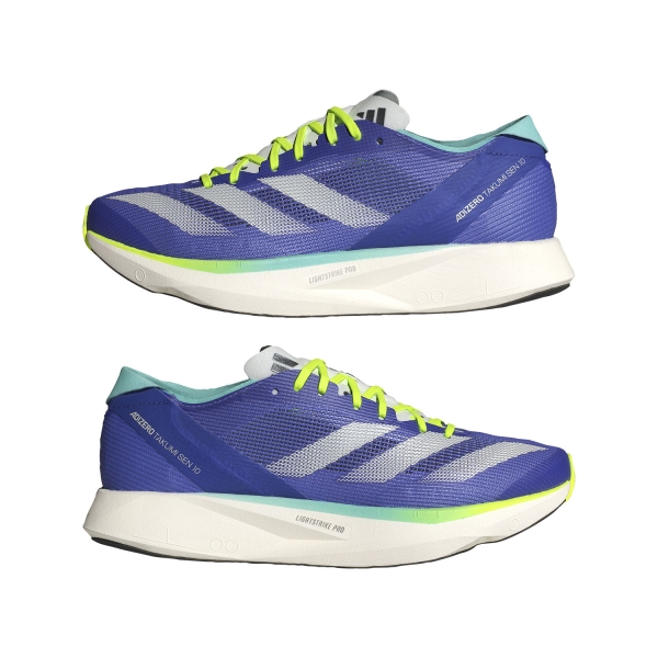 adidas adizero Takumi Sen 10 - Cobalt Blue/Zero Metalic/Lucid Lemon