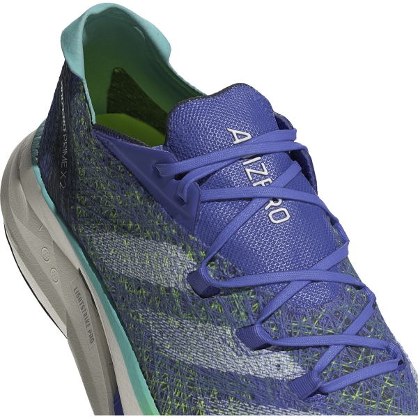 adidas adizero Prime X 2 Strung - Cobalt Blue/Zero Metal/Lucid Lemon