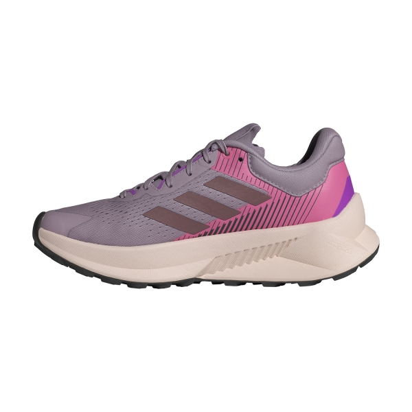 adidas Terrex Soulstride Flow - Preloved Fig/Quiet Crimson/Pink Fusion