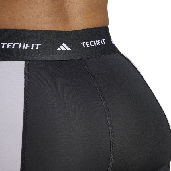 adidas TechFIT Colorblock Tights - Black/Grey Five