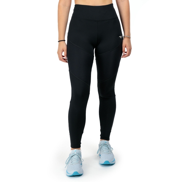 Tights Running Donna Mizuno Mizuno Thermal Charge Tights  Black  Black 