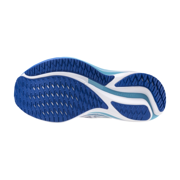 Mizuno Wave Rider 28 - White/Mugen Blue/River Blue