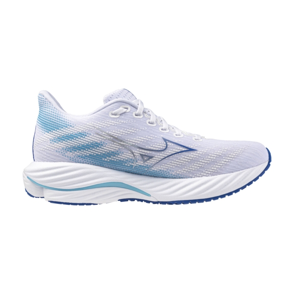 Mizuno Wave Rider 28 - White/Mugen Blue/River Blue