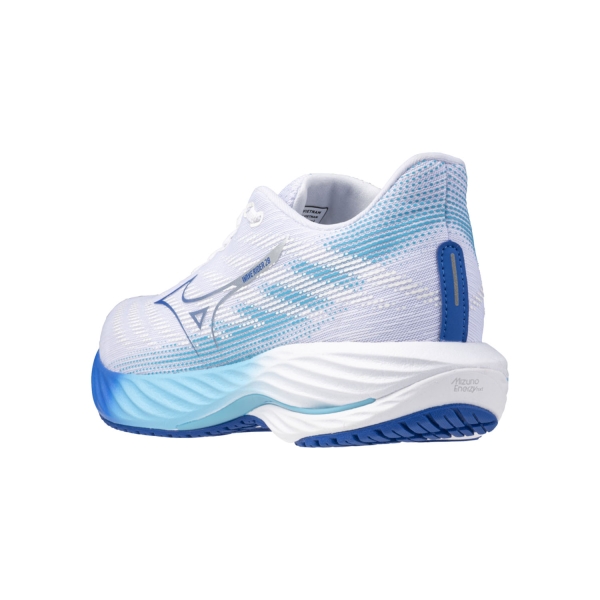 Mizuno Wave Rider 28 - White/Mugen Blue/River Blue